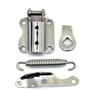 Seitenständer Montagesatz verchromt für Harley Softail 84-99