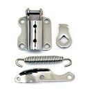 Seitenständer Montagesatz verchromt für Harley...