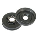 Brake drum WLC/B.T., front. Black painted