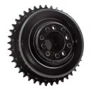 REAR BRAKE DRUM AND SPROCKET, BLACK