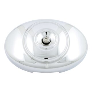 Oval OEM Style Luftfilter Cover chrom für Harley Twin Cam 01-15