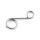 Fuel & oil hose guide wire. Chrome