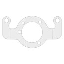 Air cleaner adapter bracket. Chrome