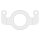 Air cleaner adapter bracket. Chrome