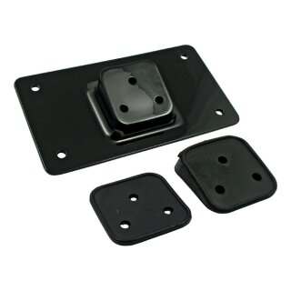 Laydown Kennzeichenhalter für Harley Modelle schwarz