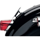 Laydown Kennzeichenhalter für Harley Modelle schwarz