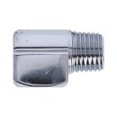 CHROME OIL GAUGE FITTING, 90 DEGREES