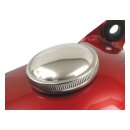 Old Style Tankdeckel chrom links für Harley 83-95