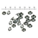 Push-in mushroom allen head plugs 3/8". Chrome