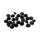 Push-in mushroom allen head plugs 5/16". Black