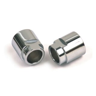 Custom rigid axle spacer set. Chrome