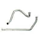 Paughco independent chrome dual head pipes for Harley...