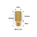 EBC Keihin hex head main jets 99101-357, size 225