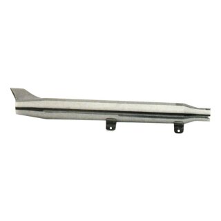 Paughco, smooth 3" Rocket Fishtail  muffler. 31". Right