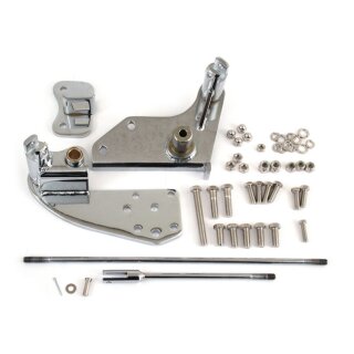 Fußrasten Vorverlegung Adapterplatten, verlängert für Harley FXST Softail 87-99