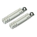 FOOTPEGS, KNURLED ALUMINUM. MALE MOUNT