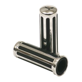 Handlebar grip set, Rail with black rubber inlay