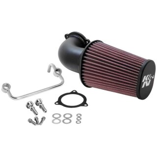 K&N, AirCharger performance air cleaner kit. Black