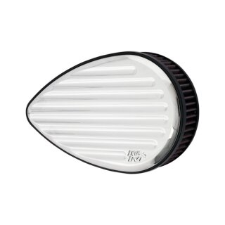 K&N street metal high-flow air intake Flux, chrome
