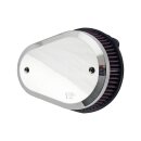 K&N street metal high-flow air intake Flare, chrome