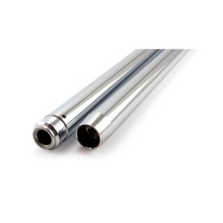 Fork tubes 35mm, 27-1/4". Show chrome