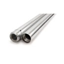 Fork tubes 39mm, 25-3/8". Show chrome