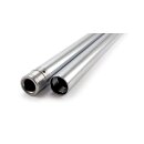 Fork tubes 39mm, 27-3/8". Show chrome