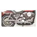 Paughco, Shorty exhaust Goose Cut (38"). Chrome