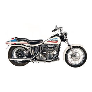 Paughco, Shorty exhaust Goose Cut (38"). Chrome