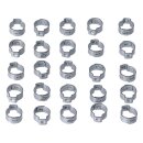 CRIMP HOSE CLAMP, 17/32 INCH ID