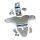 Heavy Duty Motor Halter Zündschloss Spulen chrom für Harley Softail 84-99