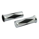 Handlebar grip set, diamond black inlay