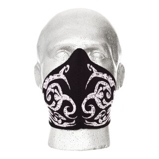 Bandero biker face mask Tribal flames pink