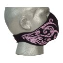 Bandero biker face mask Tribal flames pink