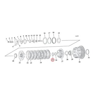 RET.RING, CLUTCH HUB BEARING