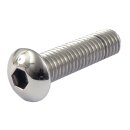 BUTTONHEAD BOLT POL. SS 8/32 X 1/2