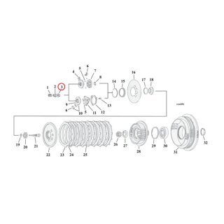 Well nut, clutch adjusting screw