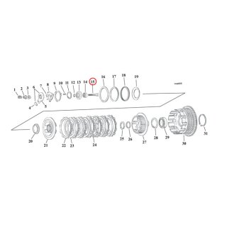 Adjusting screw, clutch