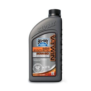 Bel-Ray V-Twin semi-synthetic motor oil, 20W50. 1L