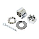 Radachsen Montage Kit chrom für Harley Big Twin 73-85