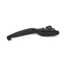 Handlebar lever kit wide blade, grooved. Black