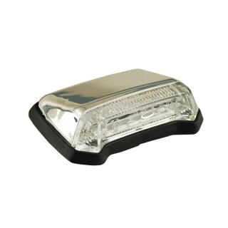 Rücklicht LED FLAT Fender Aufbau 12V chrom für Harley Bobber Custom