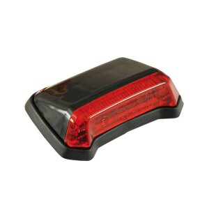 Rücklicht LED 12V Mini Fender Taillight Aufbau schwarz mit EC für Harley Bobber