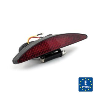 Universal LED Motorrad Rücklicht Interstate Arch schwarz E geprüft