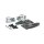 Striker, slotted side mount headlamp bracket assembly. Black
