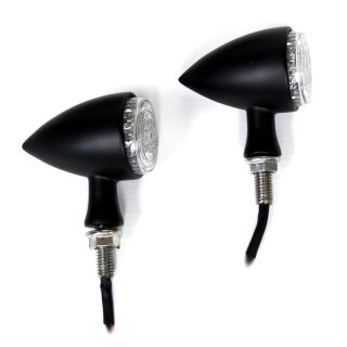 12V LED Colorado Blinker Set schwarz EC-geprüft für Harley Custom