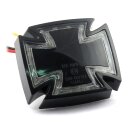 LED Rücklicht Highsider Gothic Iron Cross schwarz...