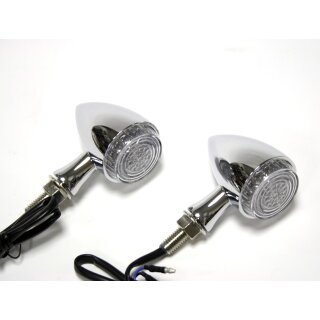 Colorado LED Motorrad Rücklicht Bremslicht Blinker 3in1 chrom EC-gepr.