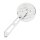 Mini-Round aluminum mirror. Chrome, short stem, L&R