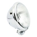 Bates style 5-3/4" headlamp. Bottom mount. Chrome